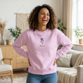 February Birth Flower Sweatshirt – Violet Embroidery
