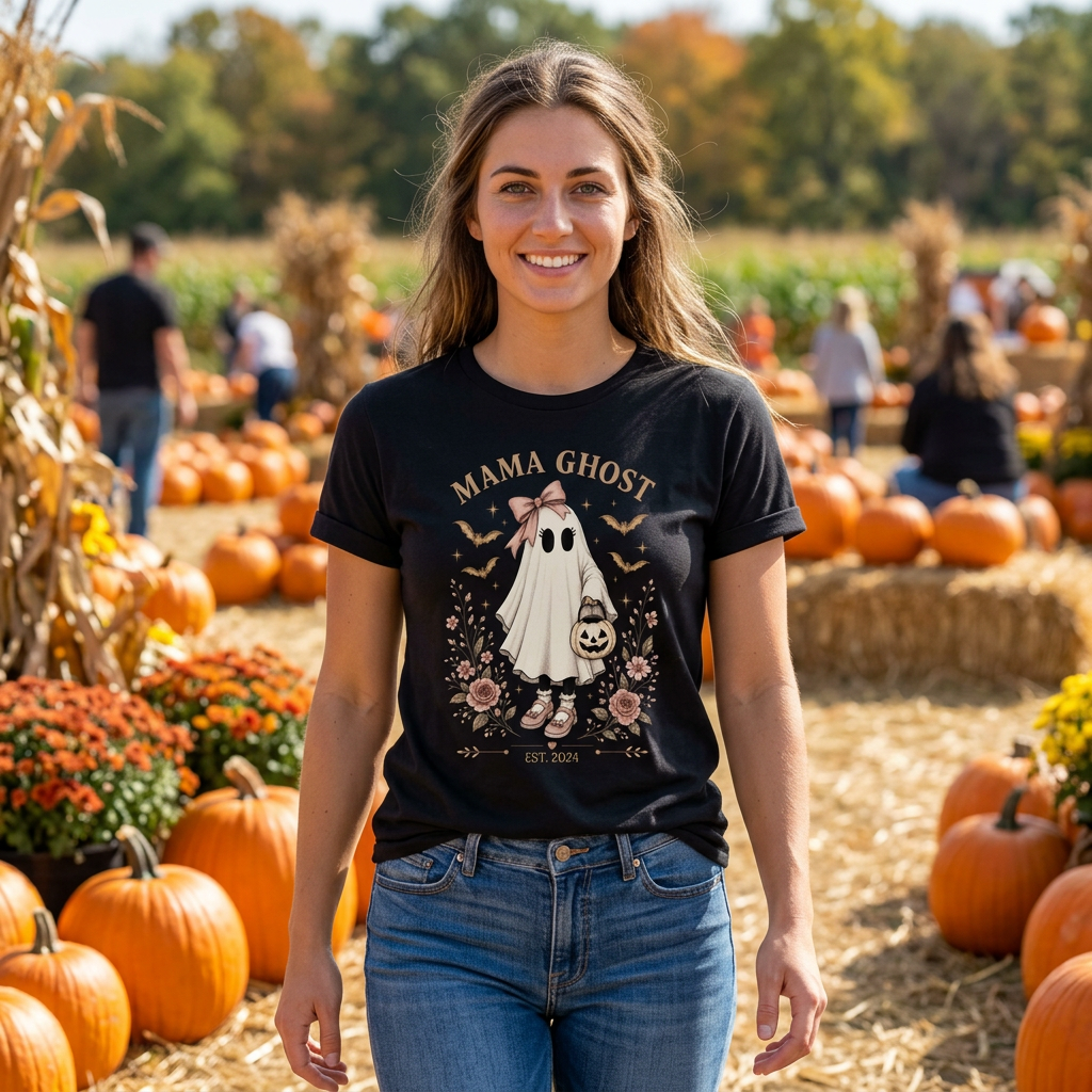Mama Ghost Personalized Vintage Tee