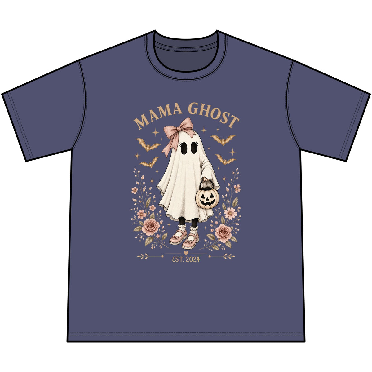 Mama Ghost Personalized Vintage Tee