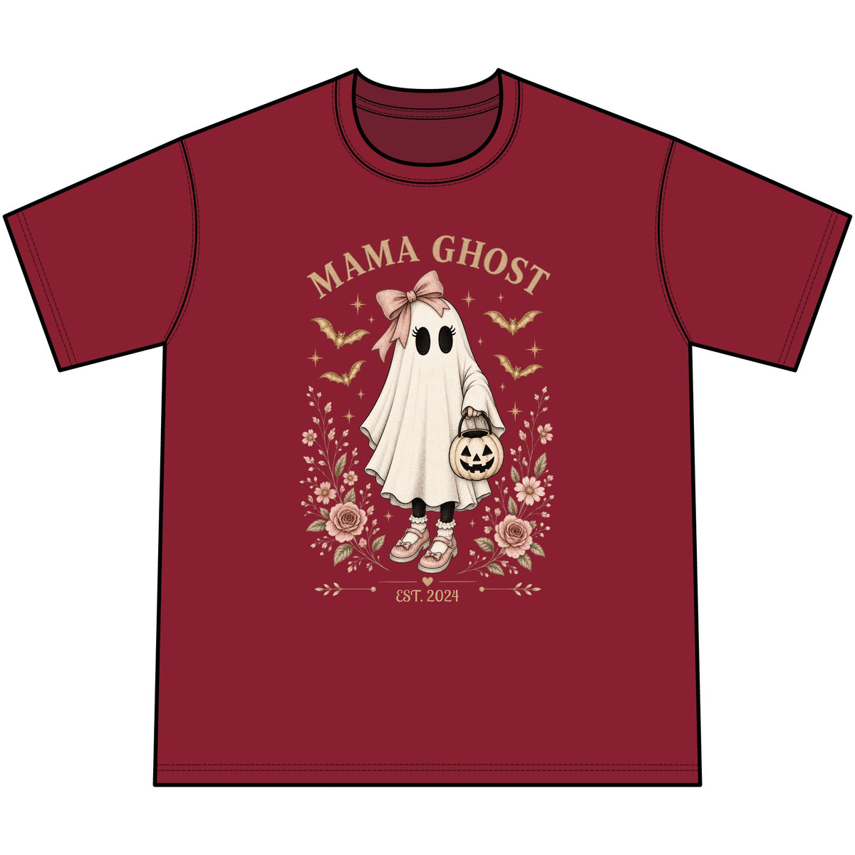 Mama Ghost Personalized Vintage Tee