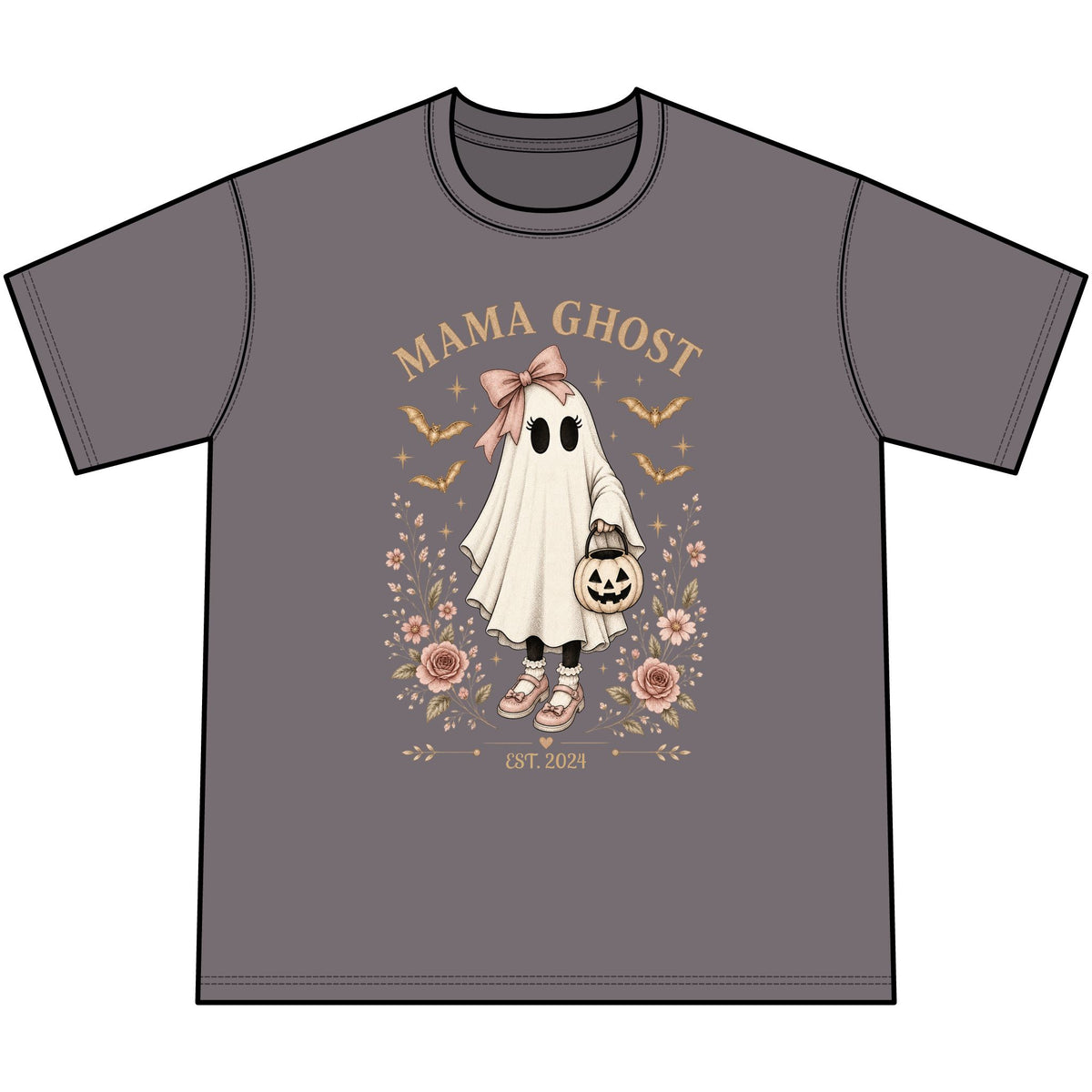 Mama Ghost Personalized Vintage Tee